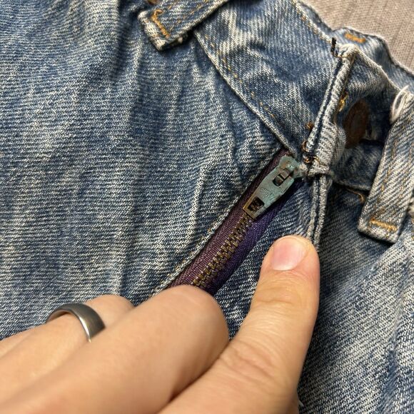 Vintage 70s/80s Levi’s Orange Tab Distressed Denim Jeans 24x31 USA - Picture 8 of 16